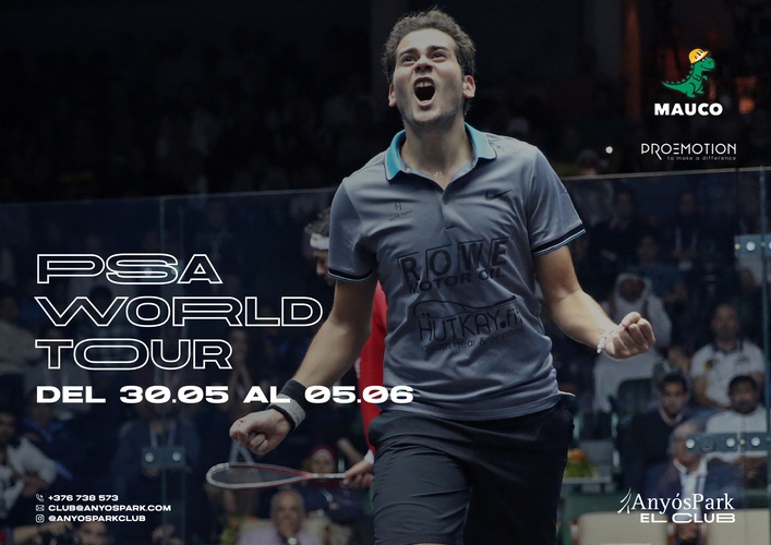 The PSA World Tour tournament is back in Anyóspark AnyósPark Mountain